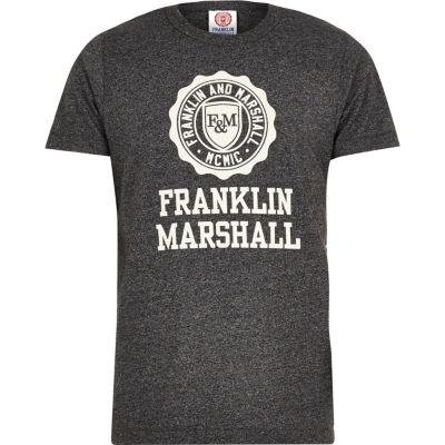 Dark grey Franklin & Marshall print t-shirt